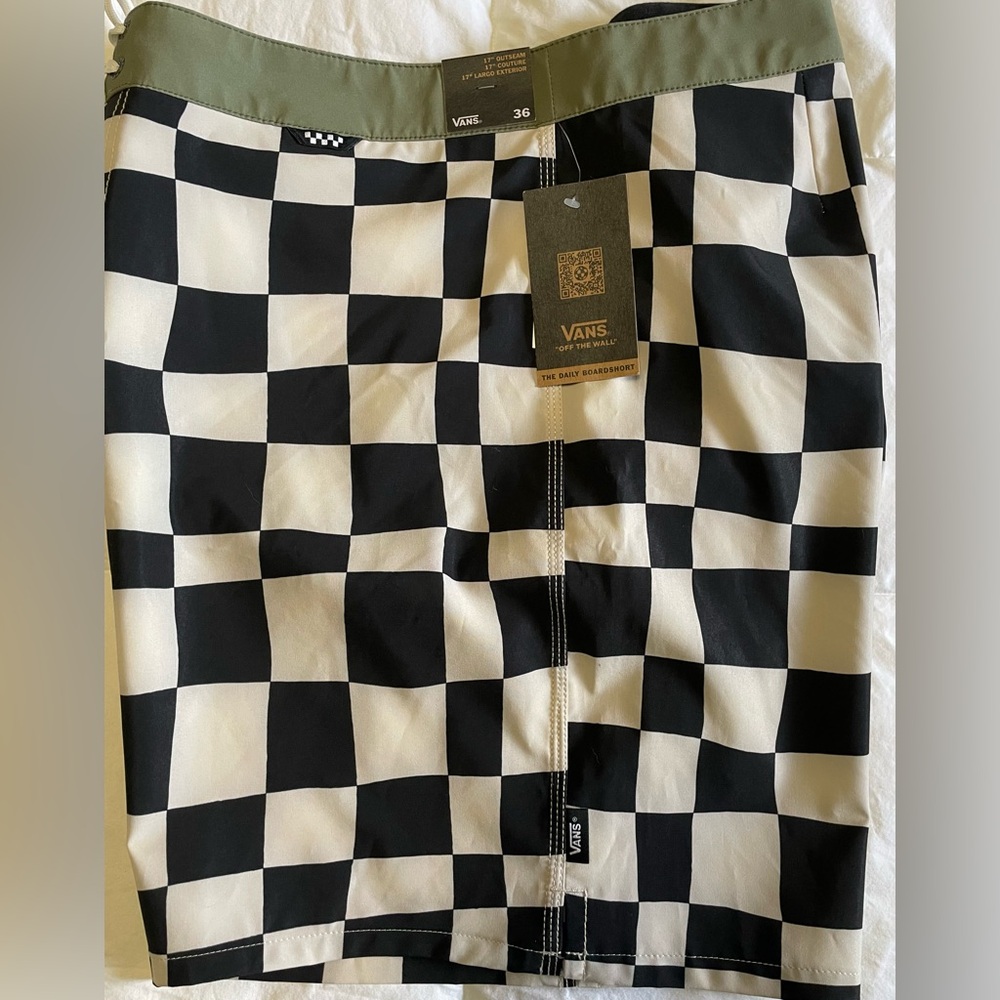 Men's Vans Daily Check Checkerboard Boardshorts - NWT 36 - Picture 12 of 13